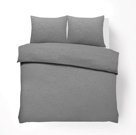 Husch Dekbedovertrek - Embossed Flower - 200x200/220 - Grijs