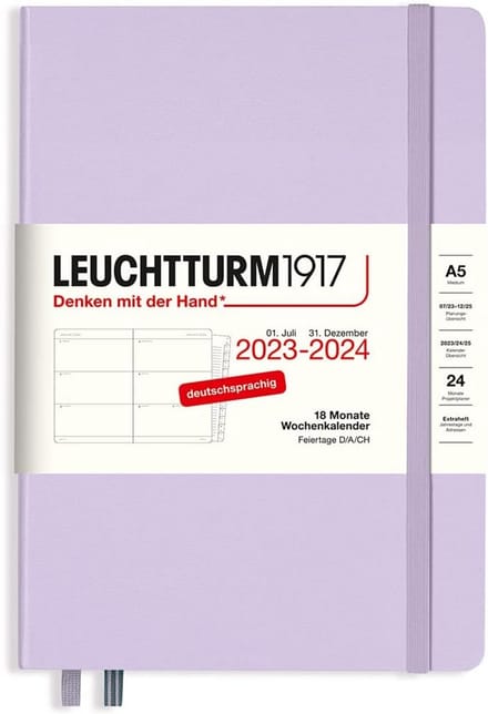 Agenda 18 Maanden Weekoverzicht A5 2024 - Lavendel