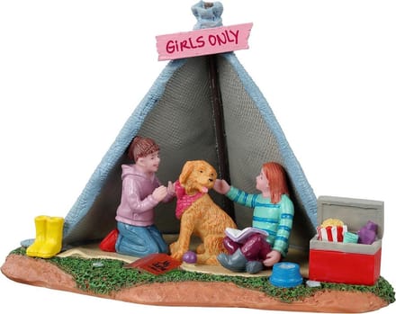 Lemax - Girls Backyard Camping - Kersthuisjes & Kerstdorpen