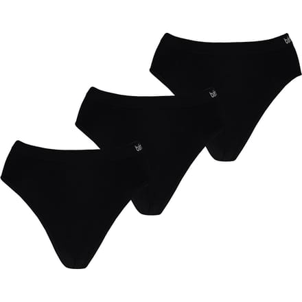 Bamboe Dames Hip Slips - 6-Pak - Zwart / M