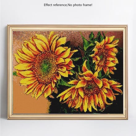 Peinture Diamant Ronde Complète Arrivée Mosaïque Diamant Affichage Complet Broderie Diamant 20X30CM yellow