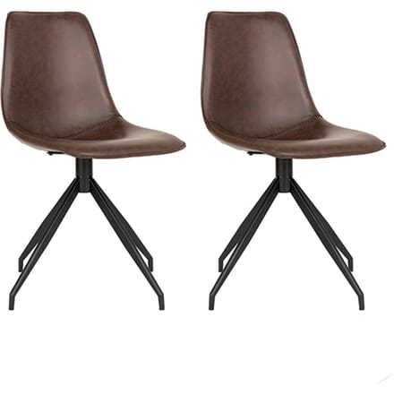 House Collection Eetkamerstoel Draaibaar Ruben Bruin - 2 Stuks
