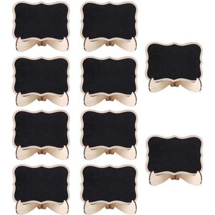 10 stuks houten schoolborden voor knutselen, displaybar, bureau, bericht, bruiloftsdecoraties beige