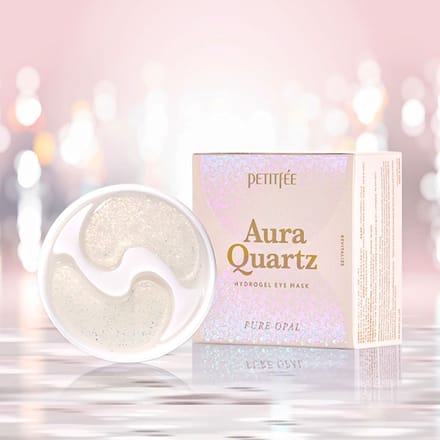 Masque Hydrogel pour Yeux Petitfee Aura Quartz – Opale Pure 40 pièces - Płatki hydrożelowe pod oczy