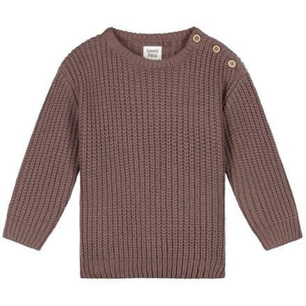 Sweet Petit peuter trui Charlie Dark Mud Brown 122 heren