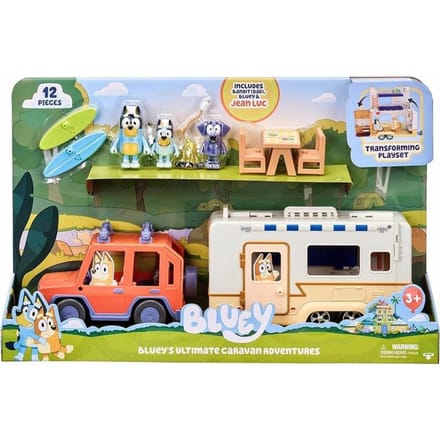 BLUEY - Bluey's 4WD Auto en Kampeeravonturen Deluxe Speelset