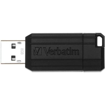 Verbatim USB 2.0 Stick Pinstripe 8GB zwart USB-stick