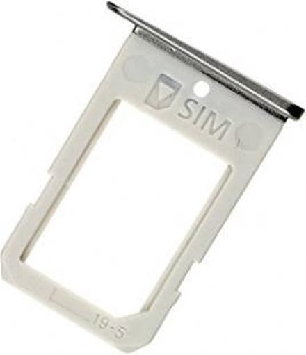 Simkaart houder geschikt voor Samsung Galaxy S6 Edge G925f - Simcard Holder - Grijs