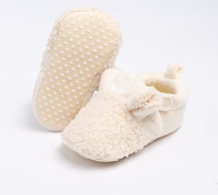 Steppies - Babyslofjes met Antislip - Ivory - 6-12 maanden - Maat 19-20