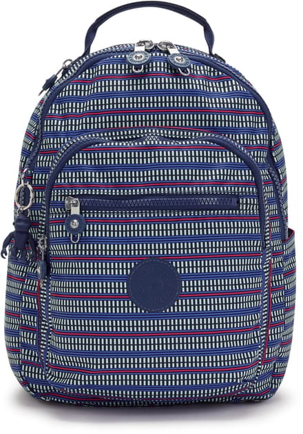 Kipling Seoul S Rugzak - Blue Geo Print