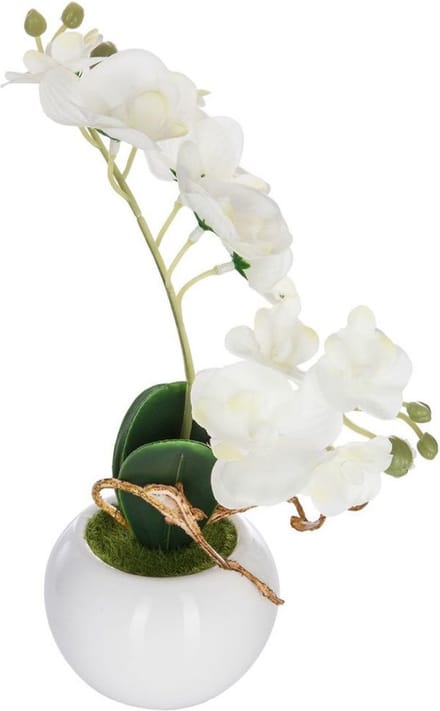 Kunstmatige orchidee in pot, 25 cm