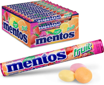 Mentos Fruit - Snoep - Vegan - 1x40rollen
