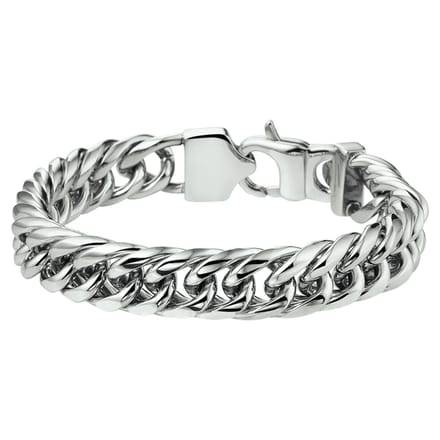 Vigor armband gourmet 11 mm 22 cm - Staal