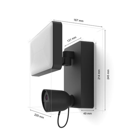 Philips Hue Secure verstraler met beveiligingscamera - zwart