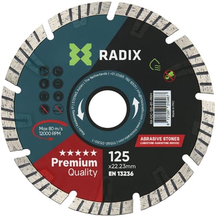 Radix - Diamantschijf - 125 mm - Premium