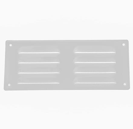 Ventilatierooster Wit 26x10.5 cm met Muggennet - Universele Ontluchtingsafdekking