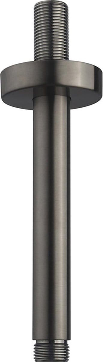 Wiesbaden UniMatch douchearm met plafondbevestiging 15 cm gunmetal