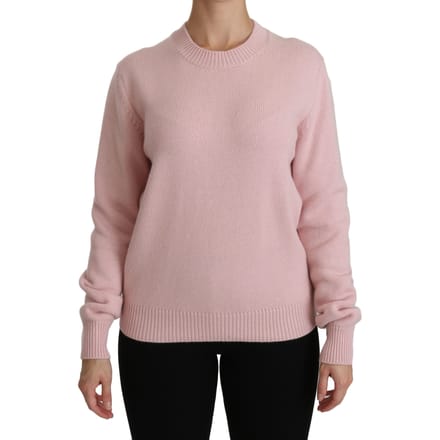 Dolce & Gabbana Roze kasjmier trui met ronde hals voor dames