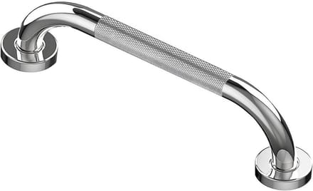 Badkamer handgreep RVS met antislip patroon 30 cm voor seniorenhulp