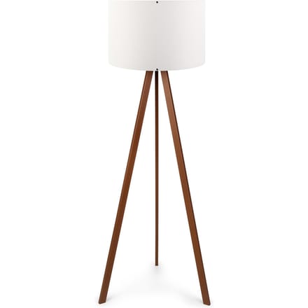 Asir - Vloerlamp - Wit en Bruin - 140 x 38 cm