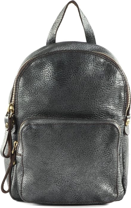 CAMPOMAGGI Leren Vrije tijd rugzak Rugzak Backpack Antracite Grijs