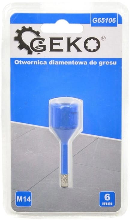 GEKO Diamantboor - Droogboren - M14 Schacht - 6 mm - Hittebestendig Wax