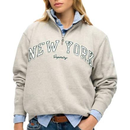 Superdry Athletic Essential Half Zip Sweater Dames - Maat 14