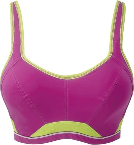 Freya Crop top sportbeha- pink / lemon - 75D - model AA4004