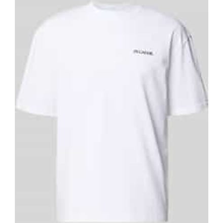 Oversized T-shirt met labelprint model 'Miles'