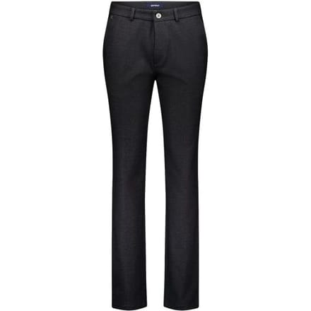 Gardeur Broek Tonic Check Pattern Jersey Flanel Touch Comfort Anthracite / male