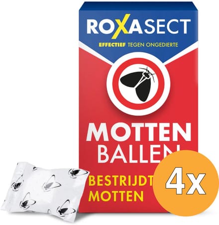 4x Roxasect Mottenballen (20 stuks)