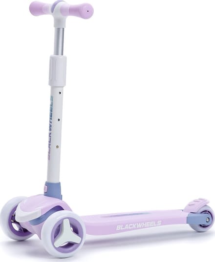 BLACKWHEELS BLINK ROZE - Driewieler Step - Max 50kg - 3 LED Wielen - Verstelbaar & Opvouwbaar - Kinderstep