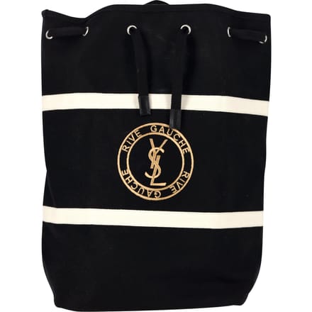 Saint Laurent Rive Gauche Rugzak in Zwart Canvas