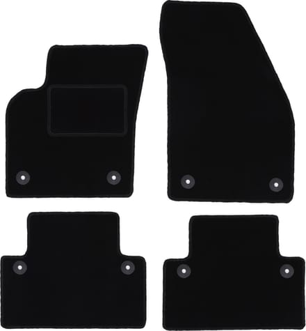 Zwarte veloursmatten voor: Volvo C30 hatchback (2006-2012)