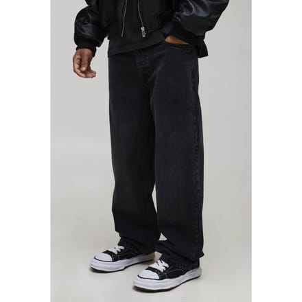 Relaxte rigide gewassen jeans | Charcoal | Size 30R