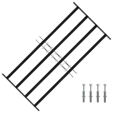 vidaXL - Raam - Beveiligings - Grille - 115 - x - 60 - cm - Gegalvaniseerd - staal