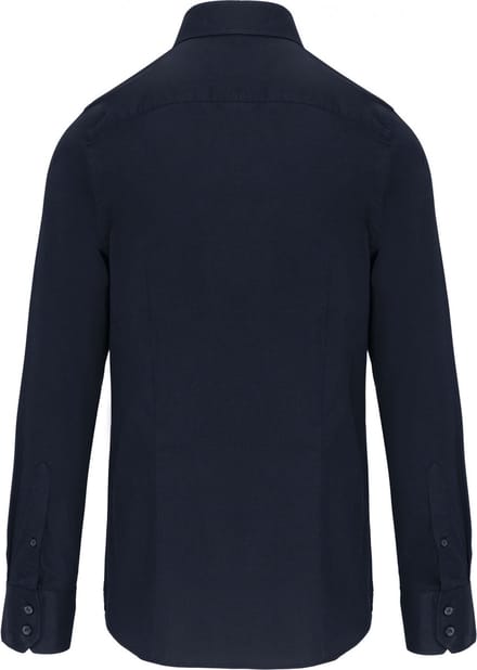Kariban Heren stretch overhemd lange mouwen K529 - Navy - M