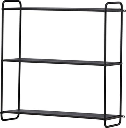 LyonH wandkast wandhangend 3 planken zwart.