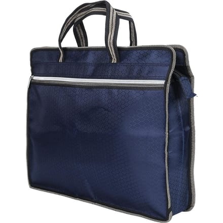 Draagbare Waterdichte Oxford Doek Documententas met Rits Zakelijke Vergadering Documentenorganizer (Blauw) blauw