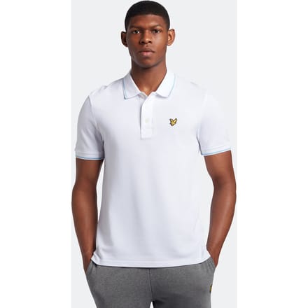 Lyle & Scott getipt poloshirt in wit