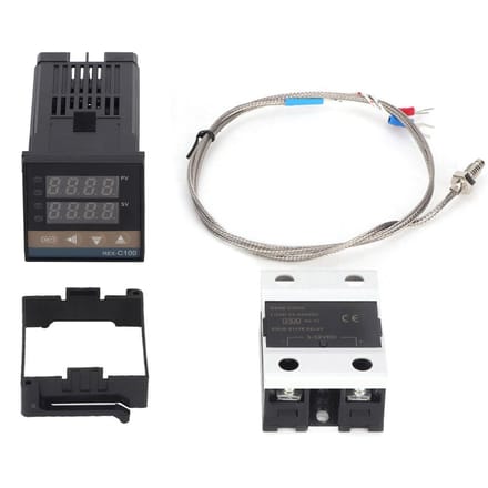 0400 celsius Digitale LED PID Temperatuurregelaar Thermostaat Kit AC110V240V gray