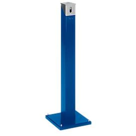 Staande asbakzuil SG 105E, hoekig gentiaanblauw