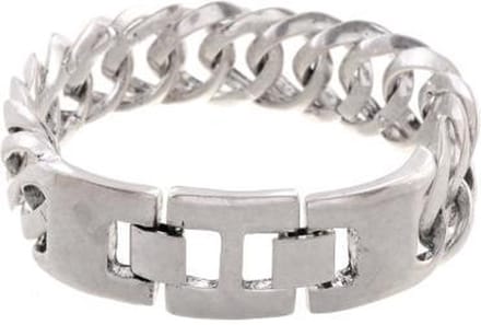 Behave - Armband - Schakelarmband mat zilverkleur, metaal, lengte 22 cm