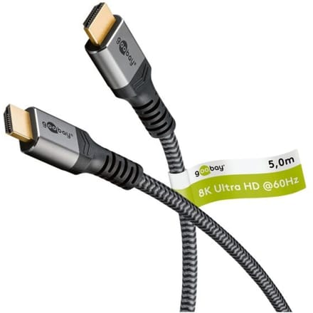Goobay Plus HDMI kabel | HDMI2.1 (8K 60Hz + HDR) | 5 meter