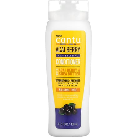 Cantu, Revitalizing Conditioner, Acai Berry, 13.5 fl oz (400 ml) yellow