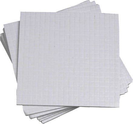 3D foam pads, afm 5x5x1 mm, 10 vellen