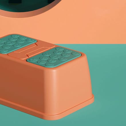 Toiletkrukje - Krukje Kinderen - Zindelijkheidstraining - Antislip Ontwerp - 16H cm - Rood