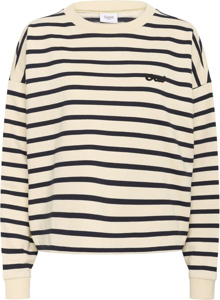 Saint Tropez OsiriaSZ Sweatshirt Dames Trui - Seedpearl Nightsky Stripe