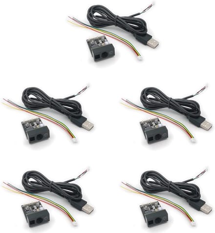 Barcode Scanner Module - QR Code Lezer - Winkelkassa Gebruik - Snelle Decodering - 5 Stuks - Zwart