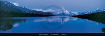 Kunstdruk John Lawrence - Matterhorn, Zermatt 95x33cm